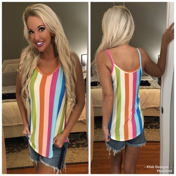 🛍LAST 1! French Terry Striped Tank! - Picture 5 of 8